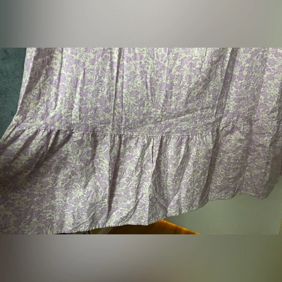 NWT Who What Wear Floral Linen Blend Orchid Tie Back Dress with Pockets Size L - Picture 9 of 9